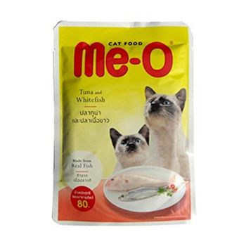 Me-O Wet Cat Food Tuna & White Fish 80 gm
